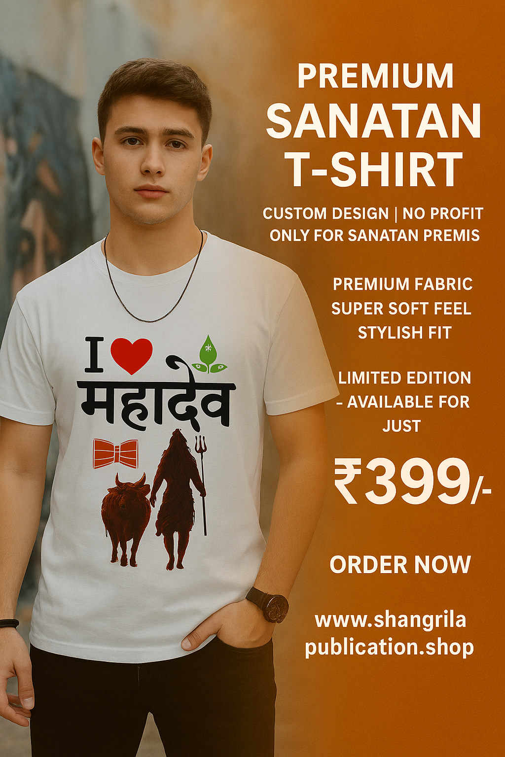 I ❤️ BHARAT Tee – Faith Drop Vol. 1-POLO PREMIUM T-SHIRT