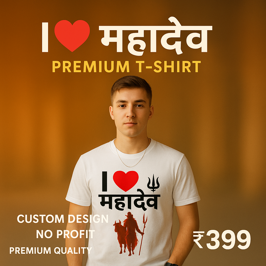 I ❤️ BHARAT Tee – Faith Drop Vol. 1-POLO PREMIUM T-SHIRT
